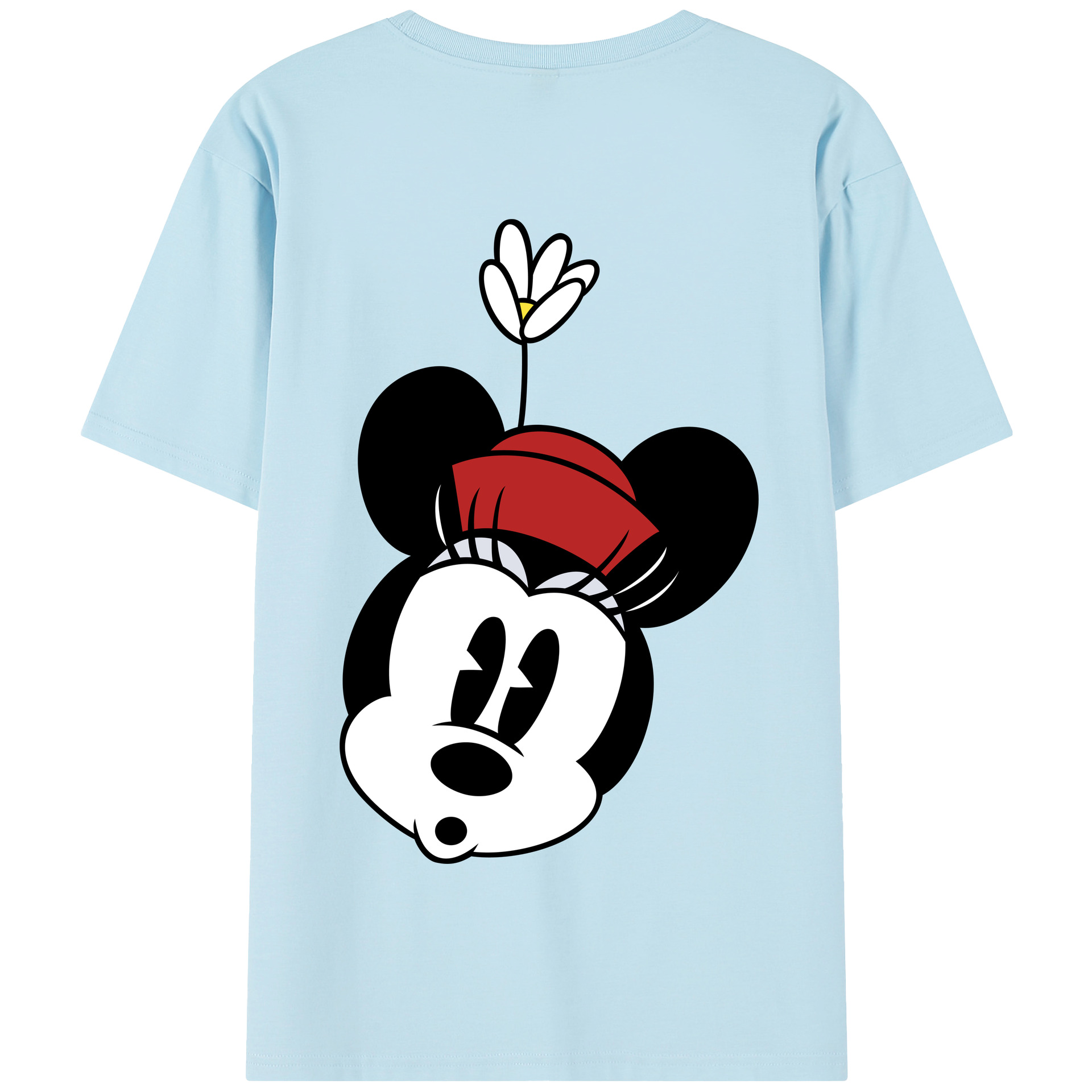 （画像用） ミッキーマウス Mickey Mouse 綿100％半袖Tシャツ（背面プリント）